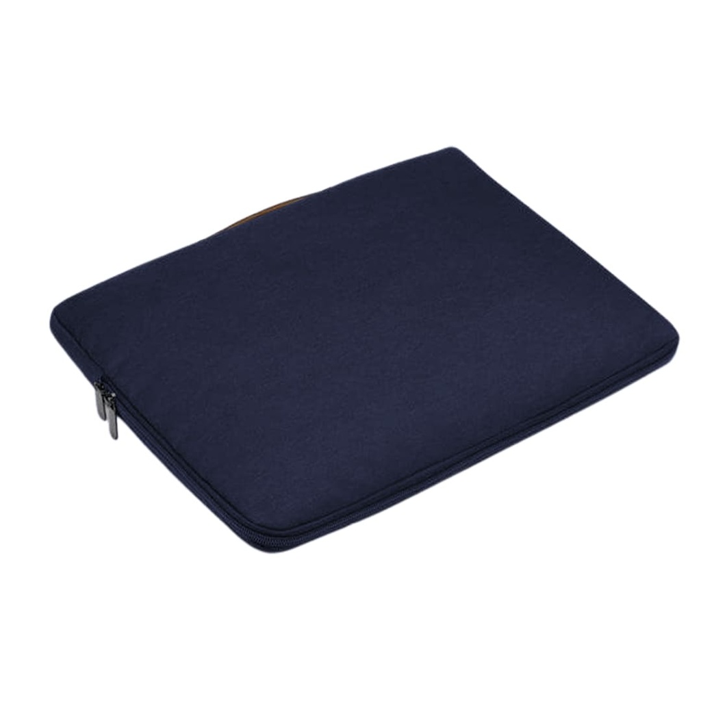 SALCEA - Santhome® 15" Laptop Sleeve - Navy Blue/Tan