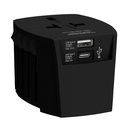 SKROSS World Travel Adapter MUV USB (AC) - USB & Type C ports - Black