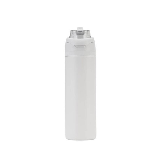 AERO SIP - Hans Larsen Recycled Stainless Steel Bottle with Dual Sip Lid - White