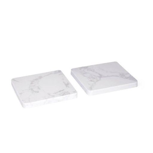 CARRARA - Giftology Set of 2 Marble Coasters