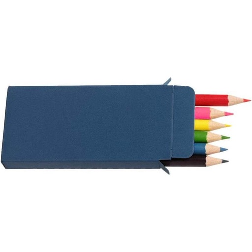 ORBE - Giftology Set of 6pcs Color Pencils in Denim Paper Box