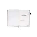 FAROE - Santhome A5 PU Hard Cover Notebook with Pen Loop - Black