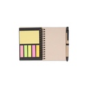 HASSA - eco-neutral A6 Notepad & Pen Set with Sticky Note - Black