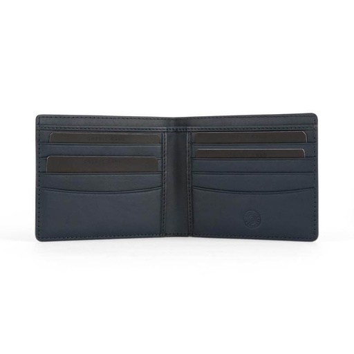 CROSS Saffiano Leather 8CC Slim Bifold Wallet - Navy Blue