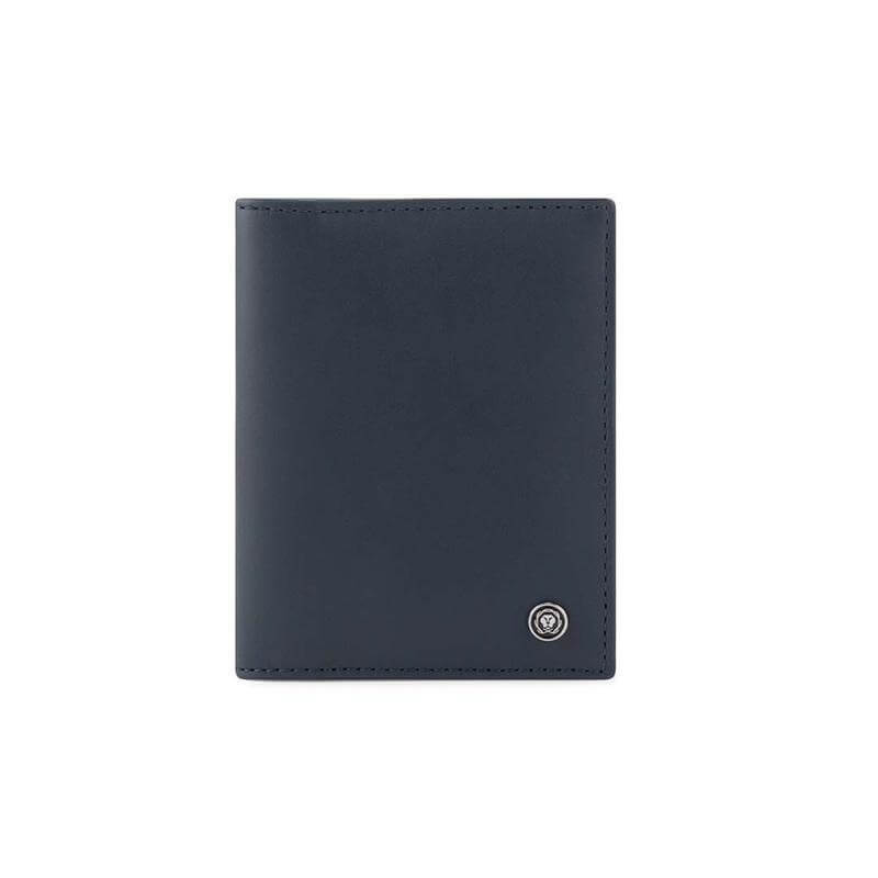 CROSS Soft Grain Leather Business Card Case - Navy Blue