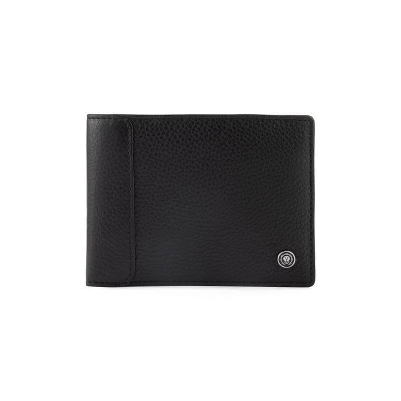 CROSS Pebble Leather 8CC Classic Fold Wallet - Black
