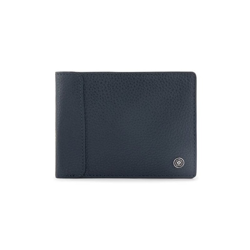 CROSS Pebble Leather 8CC Classic Fold Wallet - Navy Blue