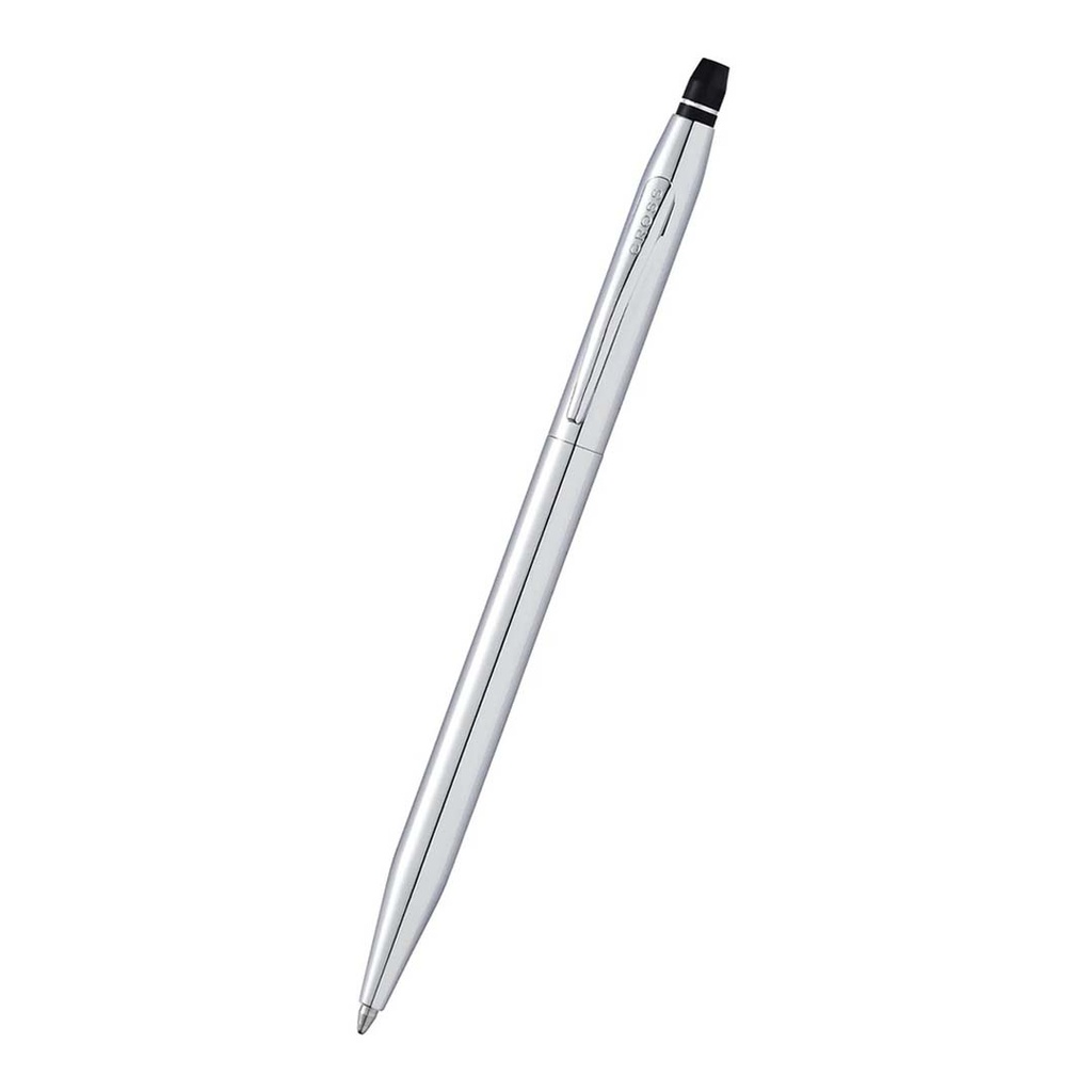 Cross Click™ Chrome Ballpoint Pen with Classic Blue Journal Gift Set