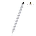 Cross Click™ Chrome Ballpoint Pen with Classic White Journal Gift Set