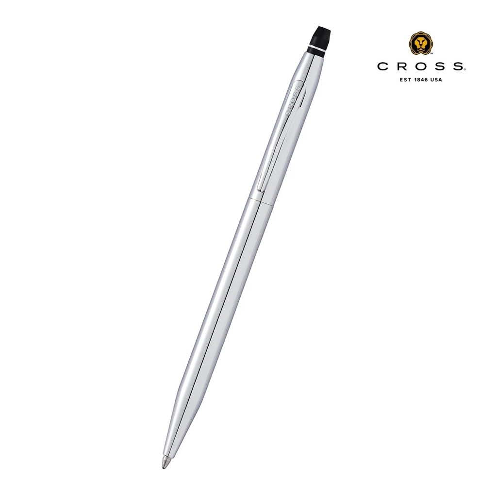 Cross Click™ Chrome Ballpoint Pen with Notebook and Cardholder Gift Set - Mocha