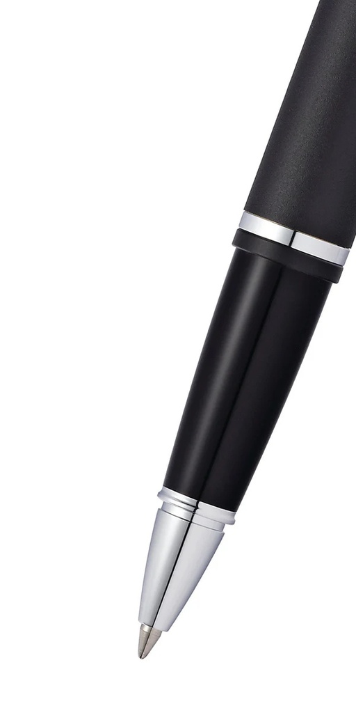 Cross Calais™ Matte Black with Polished Chrome Appointments Selectip Rollerball Pen (Blue Ink) 