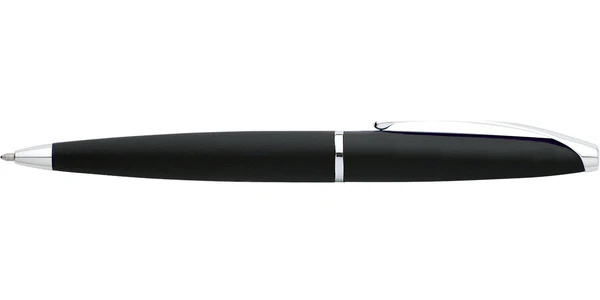 Cross ATX® Basalt Black with Polished Chrome Appointments Ballpoint Pen (Blue Ink) 