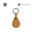 [LACR 2035] CROSS Leather Airtag Key Ring - Mocha